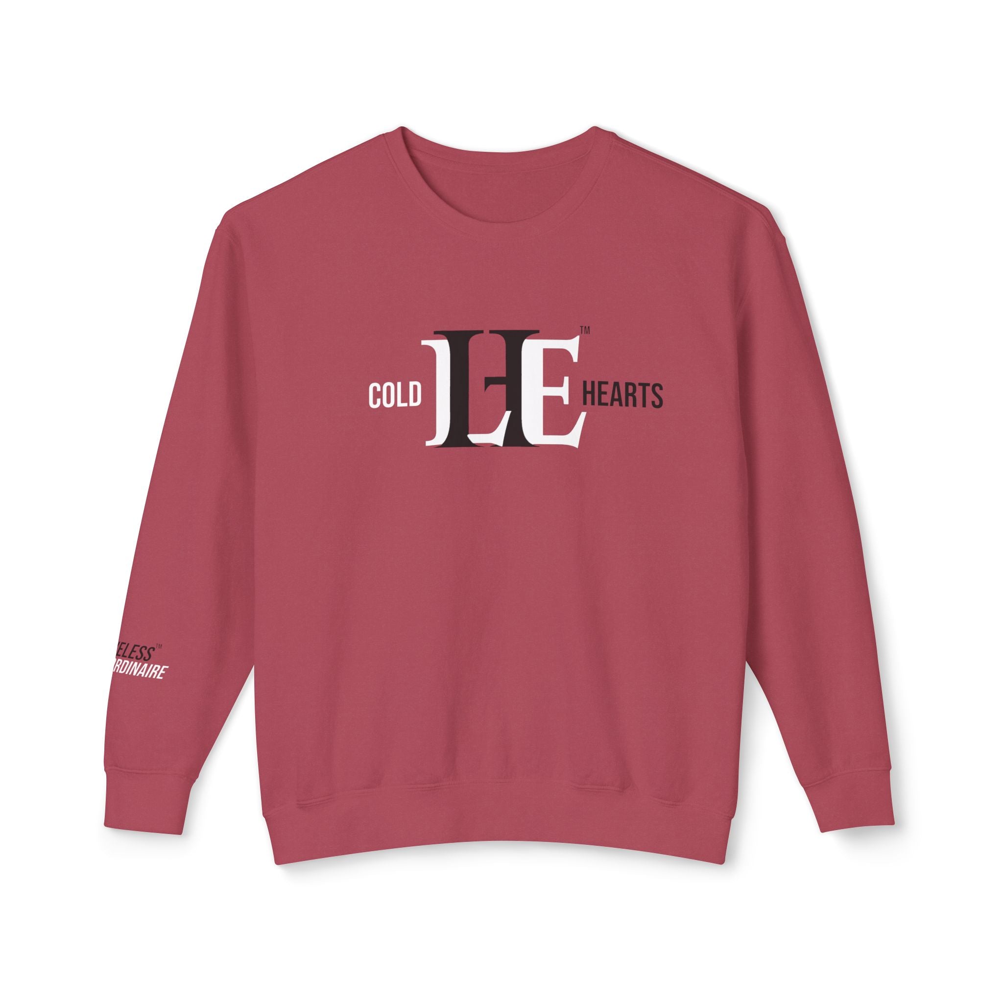 Women's ColdHearts Color Match Lightweight Crewneck Sweatshirt, Cozy Apparel, Gift for Her, Valentine's Day, Casual Style