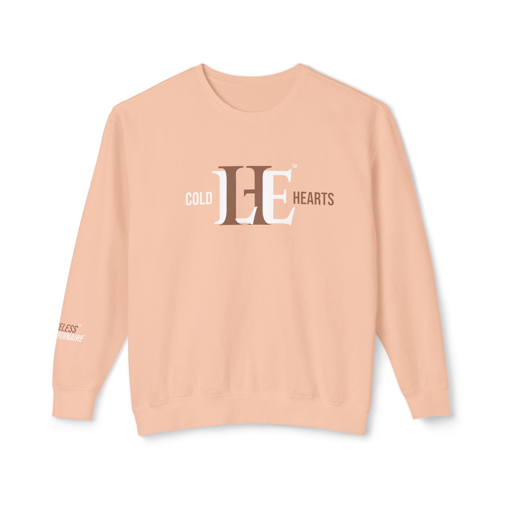 Women's ColdHearts Color Match Lightweight Crewneck Sweatshirt, Cozy Apparel, Gift for Her, Valentine's Day, Casual Style