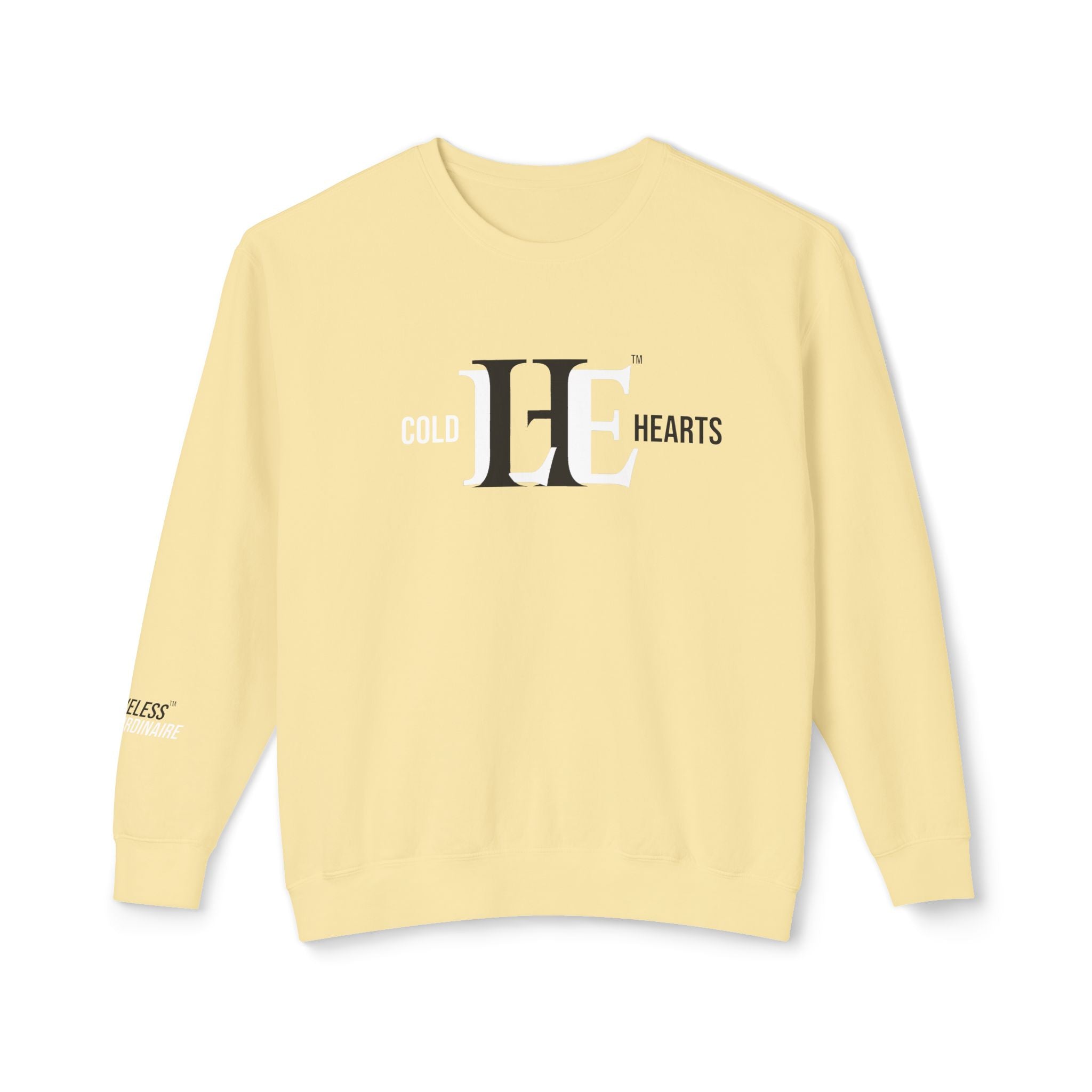 Women's ColdHearts Color Match Lightweight Crewneck Sweatshirt, Cozy Apparel, Gift for Her, Valentine's Day, Casual Style