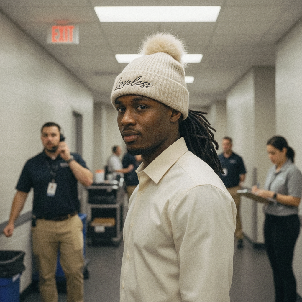 Loveless Columbia Unisex pom-pom beanie